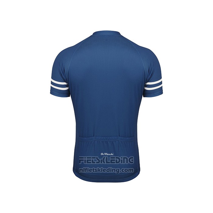 2021 Fietskleding de Marchi Donker Blauw Korte Mouwen en Koersbroek